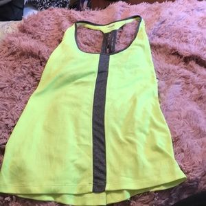 Lime green workout top